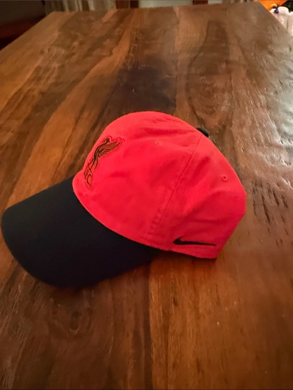 Liverpool FC Nike Red and Black Cap - L.F.C. Logo